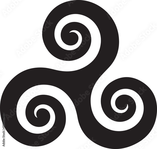 Green celtic spiral 