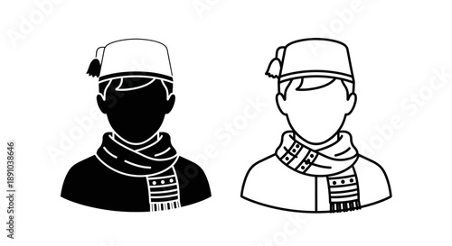 Winter accessories cold weather scarf hat