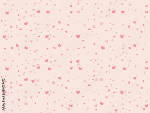 Delicate pink heart pattern forming a sweet and romantic background, ideal for celebrations, love messages, or charming digital design projects and festive themes