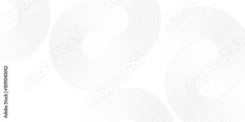 Modern cicle line with white architecture futuristic background minimal concept abstract simple art