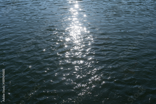 Photography Sunlight glitters on the water surface in Lushan Mountain, Jiangxi China