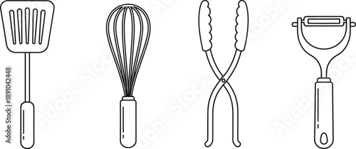 Kitchen Utensils, Spatula, Whisk