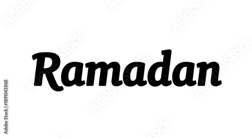 Ramadan celebration with elegant typography