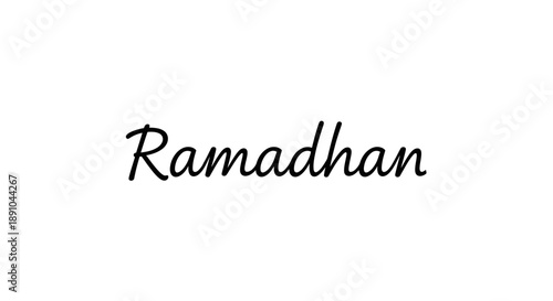 Wishing you a blessed Ramadhan with elegant calligraphy