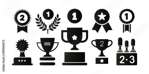 A laurel wreath with a royal crown on top and stars below, symbolizing achievement, victory, and honor.