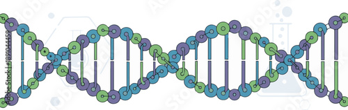 DNA Double Helix - A Visual Representation of the Building Blocks of Life