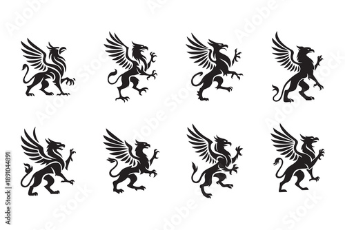 gryffon icon symbol bundle collections