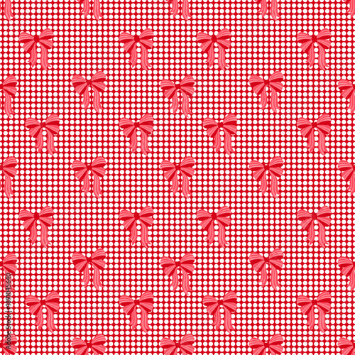 seamless pattern with red squares