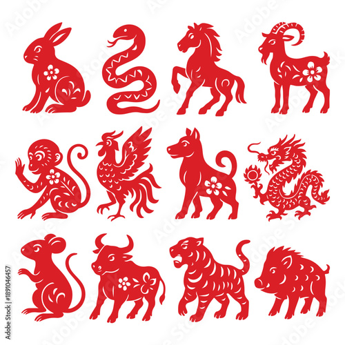chinese new year twelve zodiac