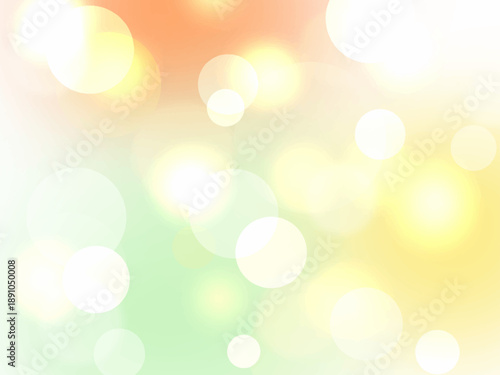 カラフルなグラデーションと光の玉が輝く背景素材