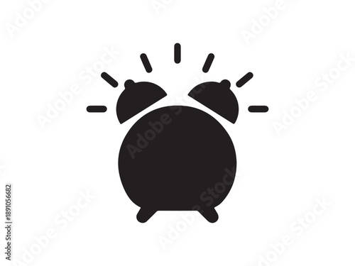 Abstract Sunrise Alarm Clock Icon Design
