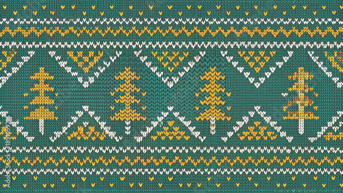 knitted christmas pattern seamless nordic sweater vector background 
