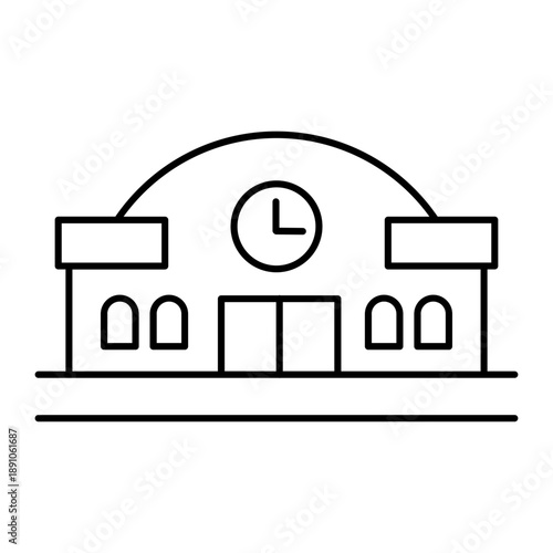 train station icon design