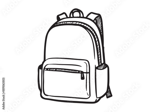 Backpack Illustration for School or Travel