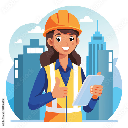 agriculture icon construction worker with clipboard
