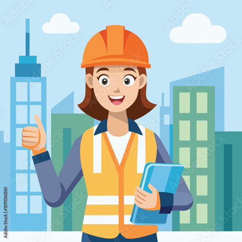 agriculture icon construction worker with clipboard