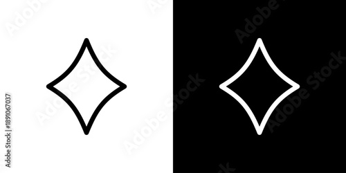 シンプルなキラキラアイコン（ベクター）