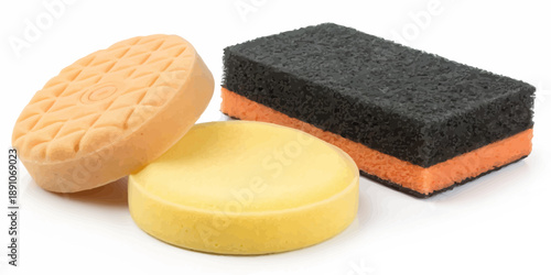 Vibrant cleaning supplies for a sparkling clean home