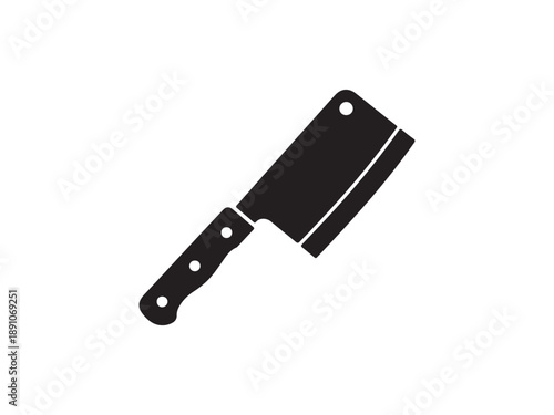 Black Kitchen Knife Icon Design