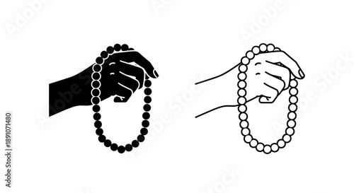 Hands holding rosary prayer spirituality religion
