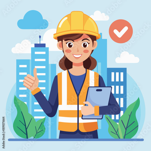 agriculture icon construction worker with clipboard