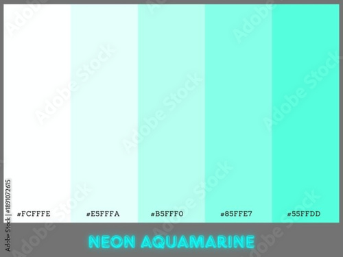 Neon color palette showcasing vivid energy for contemporary creative works