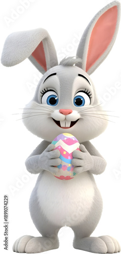 Easter bunny with egg