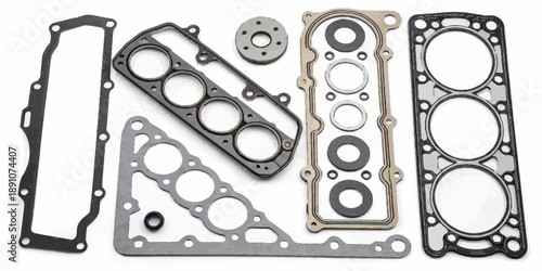 Assorted engine gaskets and seals for automotive repair and maintenance