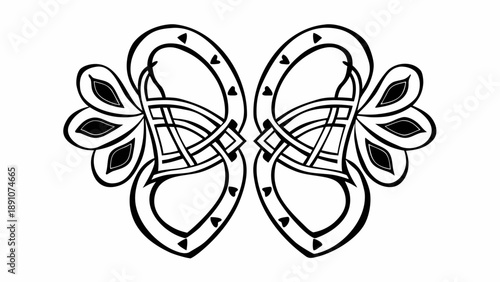 A pair of flip flops with floral designs on a clean white background from a front view