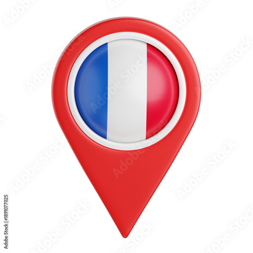 Free Download France Location Pin Icon - GFXLoad