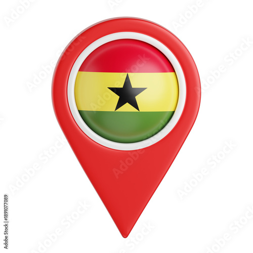 Ghana Flag Location Pin Free Download Ghana Flag Location Pin - GFXLoad