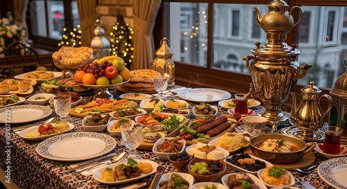 Ramadan Iftar Table – Traditional Turkish Foods
