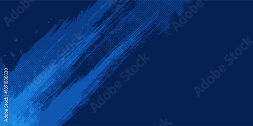 Dots halftone yellow and dark blue color pattern gradient grunge texture background. Dots pop art sport style vector illustration Abstract dark blue abstract background