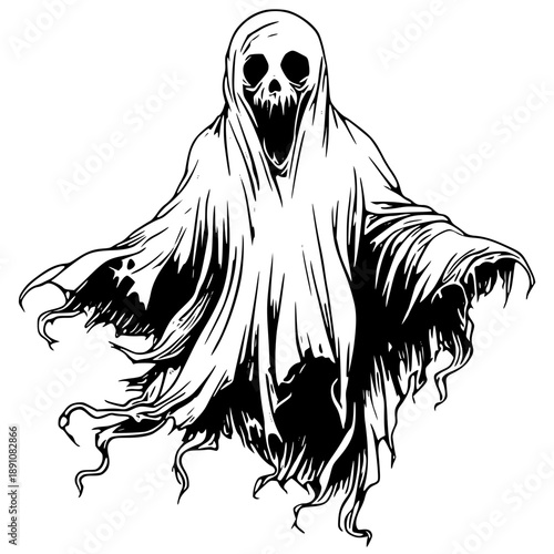 Ghostly Apparition Illustration