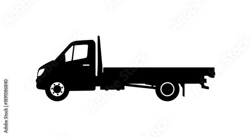 Flatbed Truck Silhouette