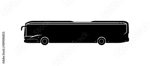 Bus Silhouette Vector Illustration