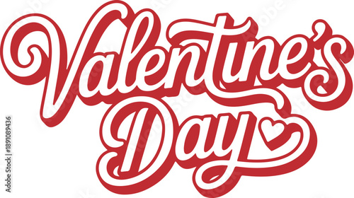 Editable text style effect - valentine text in style theme	