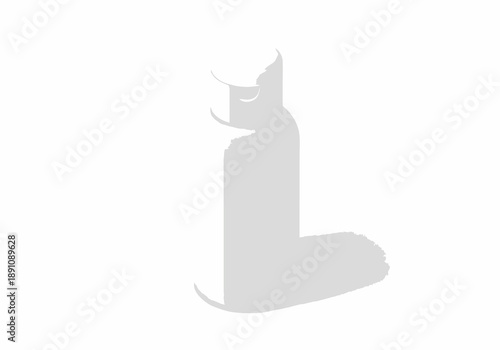 A serene illustration of a cat sitting peacefully with eyes closed in a calm environment from a side viewpoint