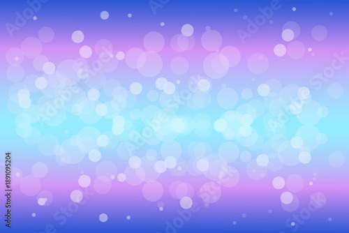 Valentine bg with pink, blue and purple gradient, circle dot sparkle and glow bokeh. Neutral warm nude wallpaper, Light background with blur.