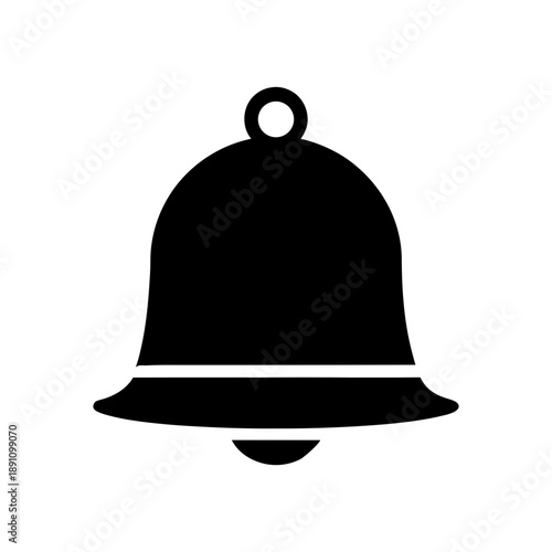 Smooth Dome Bell Shape With Minimal Design And Clean Notification Symbol On white Background Line Art Vector illustration