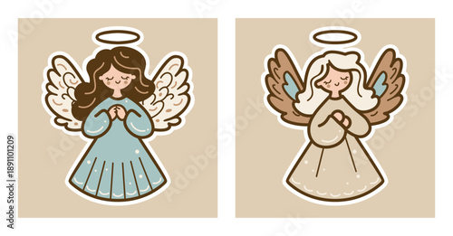 Illustration of a Sweets Angels with Wings