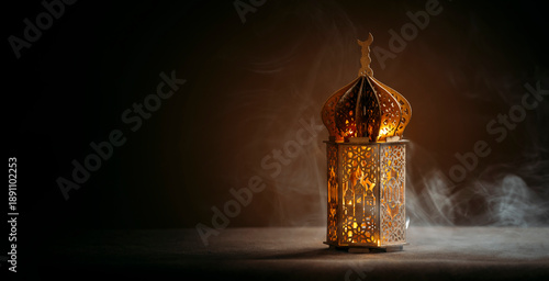 Ramadan Kareem background with copy space