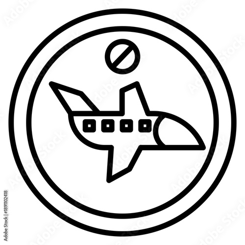 Travel Restrictions Vector Icon