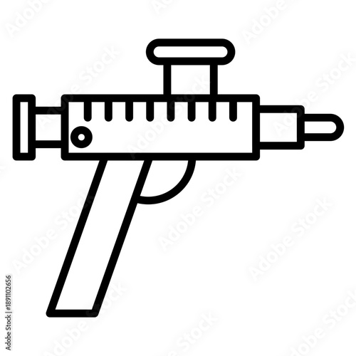 Foam Gun Vector Icon