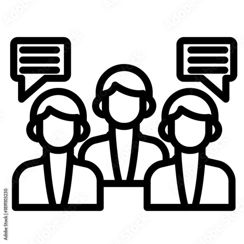 Daily Standup Vector Icon