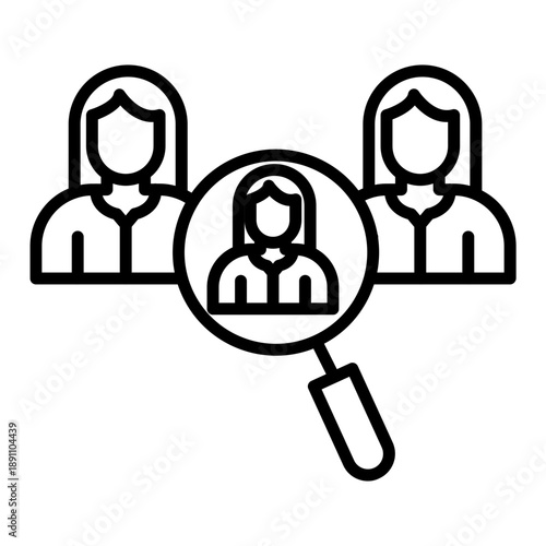 Recruitment Agency Vector Icon