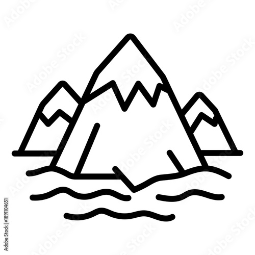 Ice Caps Vector Icon