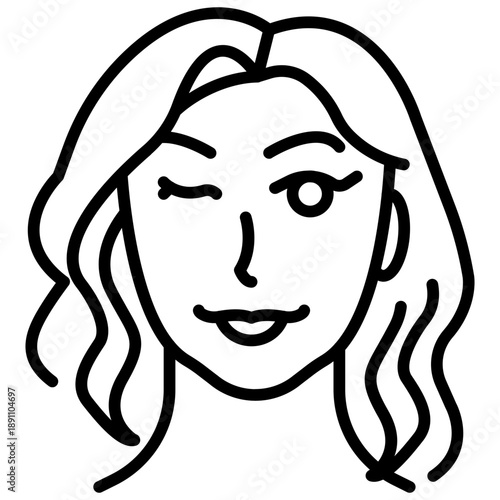 Flirtatious Vector Icon