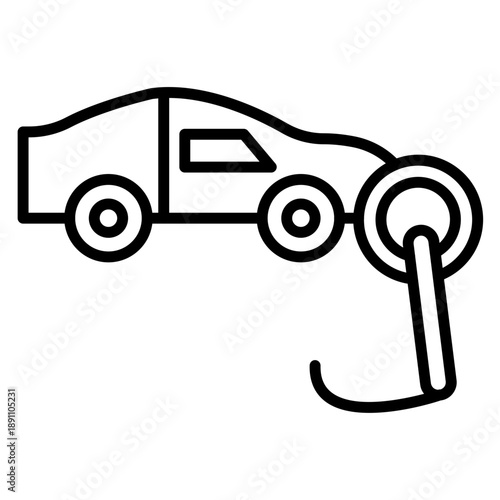 Headlight Restoration Vector Icon