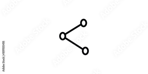 Minimalist Share Icon - Digital Content Distribution and Social Networking Symbol